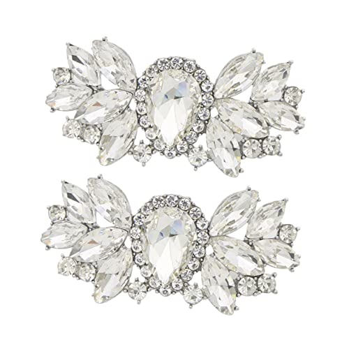 Ipetboom 2 Stück Schuhclips für Brautschuhe Dekorative Schuhschnallen Schmuck Clips für Hochzeit Besondere Anlässe Einfach zu Befestigen für Damenschuhe von Ipetboom