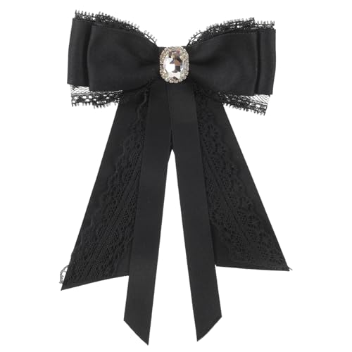 Ipetboom 2 Stück Schwarze Spitzenbrosche für binden Rot Bogen Emaille Damenhemd Brosche Bowknot-Brosche Krawattenbrosche Bughemdzubehör Party Brosche Krawattennadel Broschennadel Schleife Ipetboom 2 Stück Schwarze Spitzenbrosche für binden Rot Bogen Emaille Damenhemd Brosche Bowknot-Brosche Krawattenbrosche Bughemdzubehör Party Brosche Krawattennadel Broschennadel Schleife von Ipetboom