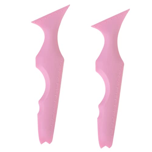 Ipetboom 2 Stück Silikon Eyeliner Schablonen Eyeliner Hilfswerkzeug für Augenbrauen Lidschatten und Lippenstift Make Up Tool für Perfektes Make Up von Ipetboom