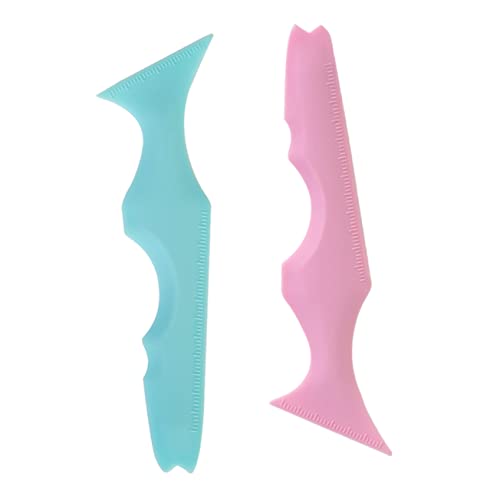Ipetboom 2 Stück Silikon Eyeliner Schablonen für Perfektes Make Up Vielseitig Einsetzbar Wimpernzeichner oder Lippenkontur Richtlinie Leicht und Langlebig für Anfänger und Profis von Ipetboom