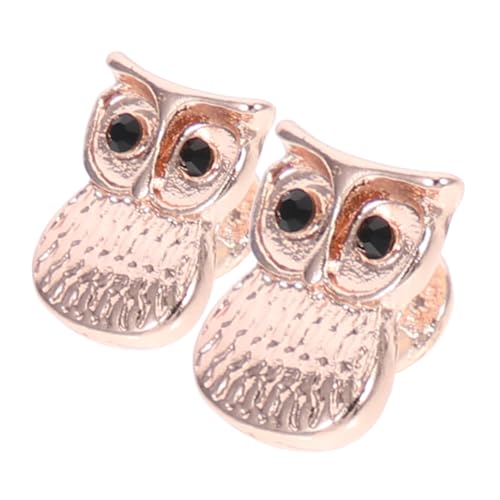 Ipetboom 2 Stück Smartwatch Charms Metall Eulenform Uhrenarmband Schmuck Ringe für Silikonbänder Langlebige Dekorative Studs für Damen und Herren Vielseitige Armband Accessoires von Ipetboom