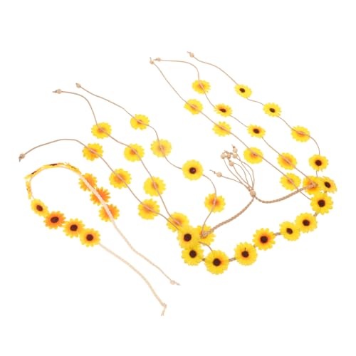 Ipetboom 2 Stück Sonnenblumen-Stirnband Hochzeit Braut heiraten Bands für Frauen Krone Party Zubehör Haarband Urlaubs-Stirnband Stirnkette Fee Haarschmuck Kopf Kette Stoff Ipetboom 2 Stück Sonnenblumen-Stirnband Hochzeit Braut heiraten Bands für Frauen Krone Party Zubehör Haarband Urlaubs-Stirnband Stirnkette Fee Haarschmuck Kopf Kette Stoff von Ipetboom