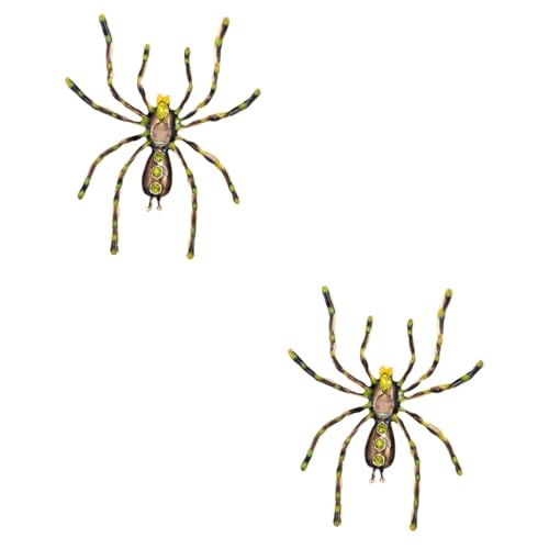 Ipetboom 2 Stück Spider Brosche mit Kreative Anstecknadel für Kleidung Schals Hüte Modisches Accessoire für Damen von Ipetboom