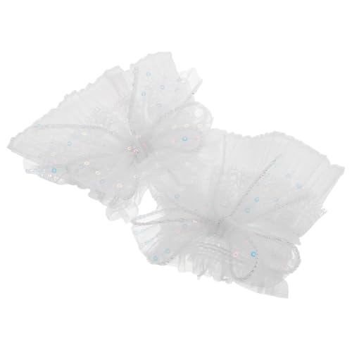 Ipetboom 2 Stück Spitzenärmel Clown Handgelenk Rüschen Manschettenärmel Handgelenk Rüschen Lolita Accessoires Clown Manschetten Spitze Handgelenk Manschette Spitzen Manschetten Handgelenk von Ipetboom