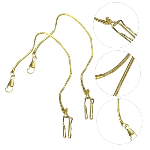 Ipetboom 2 Stück Taschenuhrkette Metall Uhr Zubehör Einfache Befestigung Kompatibel mit Diversen Taschenuhren Polierte Oberfläche Vintage Stil für Herren und Damen von Ipetboom