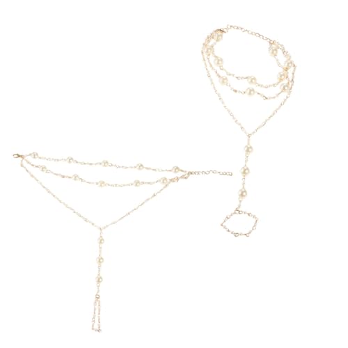Ipetboom 2 Stück Teiliges Damen Fußkettchen Perlen Schmuck Mehrlagig Elegant Strand Schmuck Vielseitig für Alltag Party und Sommer Geeignet von Ipetboom