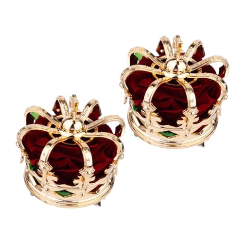 Ipetboom 2 Stück Teiliges Mädchen Haarclip Kronenform Stabile Haarklammern für Halloween Cosplay Party Kopfschmuck Vielseitig Einsetzbar Komfortabel Tragbar von Ipetboom