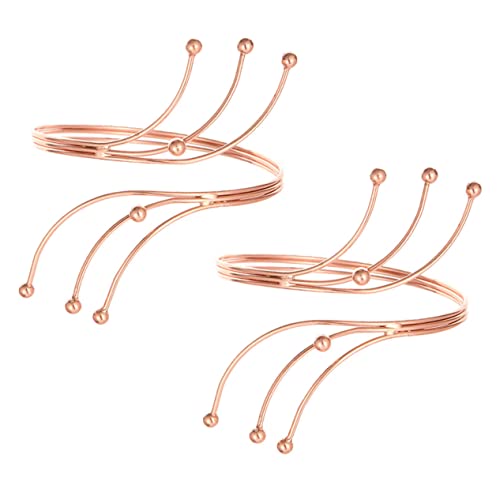 Ipetboom 2 Stück Teiliges Metallarmreif Armbänder für Damen Herren Verstellbar Roségold Modisches Armjewelry Hochzeiten Partys Besondere Anlässe von Ipetboom