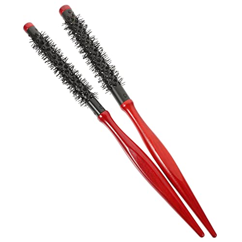Ipetboom 2 Stück Teiliges Styling Haarbürsten mit Holzgriff Static Rundbürste für Damen und Herren zum und Locken Ergonomisch Langlebig Geeignet für Dünnes Dickes Haar von Ipetboom