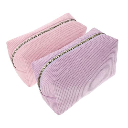 Ipetboom 2 Stück Tragbare Make Up Aufbewahrungstaschen Organizer Taschen Make Up Tasche Behälter In Reisegröße Tragbarer von Ipetboom