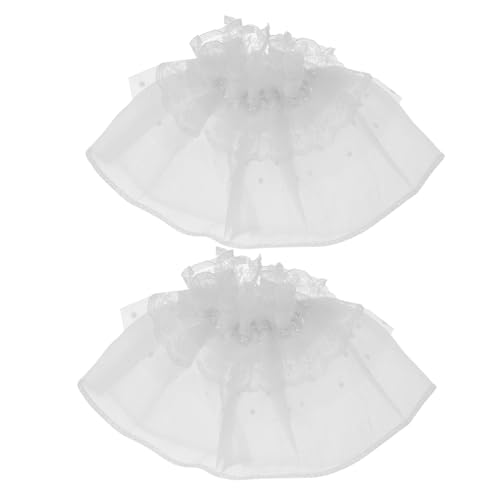 Ipetboom 2stücke Weiße Handgelenkmanschetten Aus Spitze Abnehmbar Für Damen Falsche Ärmel Braut-handgelenkmanschetten Elastische Handmanschetten Kostümzubehör Ipetboom 2stücke Weiße Handgelenkmanschetten Aus Spitze Abnehmbar Für Damen Falsche Ärmel Braut-handgelenkmanschetten Elastische Handmanschetten Kostümzubehör von Ipetboom