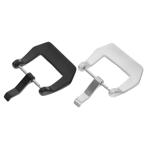 Ipetboom Uhrenschnallen 2 Stück Ersatzschnallen für Uhrenarmbänder und Langlebig Uhrenarmband Zubehör für Damen und Herren von Ipetboom