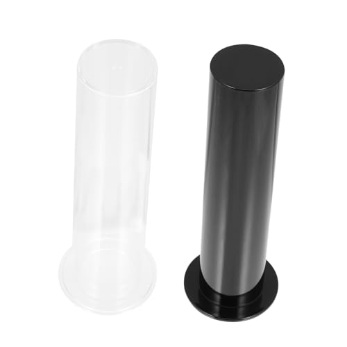 Ipetboom 2 Stück Uhrenständer Organisator Für Haarschmuck Tragbar Haargummi Lockig Mädchen Haarseilständer Scrunchie-halter-ständer Groß Klare Haarbänder Inhaber Anzeige Acryl von Ipetboom
