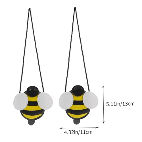 Ipetboom 2 Stück Umhängetasche Cartoon Bienen Design Kleine Münztasche Weicher Strapazierfähiger Verstellbarer Schultergurt Mädchen Tasche für Alltag Shopping Freizeit von Ipetboom