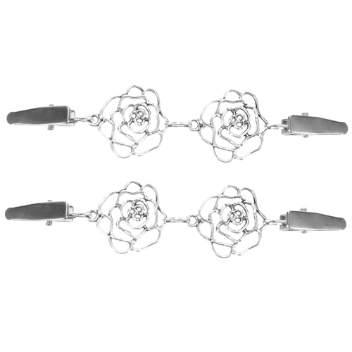 Ipetboom 2 Stück Vintage Cardigan Clips Silberne Brosche für Damen Strapazierfähige Pullover und Schalclips für Hochzeit und Alltag Retro Kleidung Accessoire Ipetboom 2 Stück Vintage Cardigan Clips Silberne Brosche für Damen Strapazierfähige Pullover und Schalclips für Hochzeit und Alltag Retro Kleidung Accessoire von Ipetboom