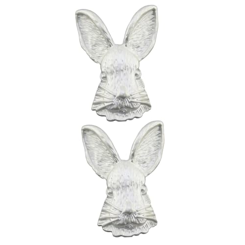 Ipetboom 2 Stück Vintage Kaninchen Brosche Anstecknadel für Damen Stilvolle Kleidung Dekoration Osterhasen Schmuck für Besondere Anlässe Partys von Ipetboom