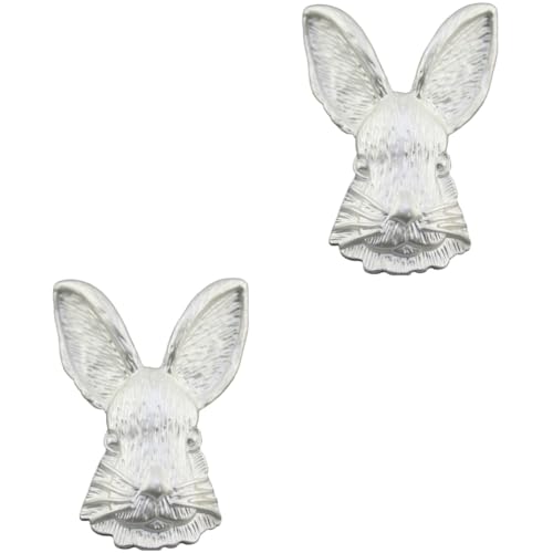 Ipetboom 2 Stück Vintage Kaninchen Brosche Tier Brosche Anstecknadel für Damen Dekorative Kleidung Schal Anzug Rucksack Langlebig Legierung Einzigartiges für Besondere Anlässe von Ipetboom