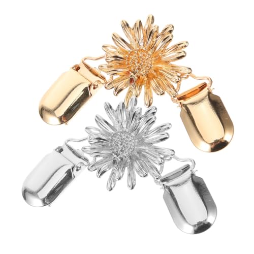 Ipetboom 2 Stück Vintage Strickjackenclips Teiliges Modische Blumendesign Cinch Clips für Damen Vielseitige Pullover und Schalhalter Leichter Cardigan Clip für Taillenform Einfach zu von Ipetboom