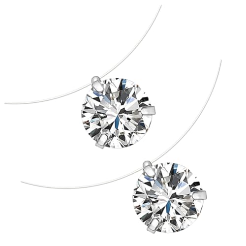 Ipetboom 2 Stück Zircon Anhänger Halskette Transparente Unsichtbare Fischdraht Kette Damen Schmuck Freundschaftskette Meerjungfrau Stil für Alltag Party Geschenk Ipetboom 2 Stück Zircon Anhänger Halskette Transparente Unsichtbare Fischdraht Kette Damen Schmuck Freundschaftskette Meerjungfrau Stil für Alltag Party Geschenk von Ipetboom