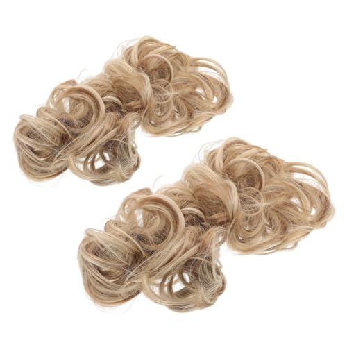 Ipetboom 2 Teiliges Dutt Haarteil Für Damen Schnell Hochgesteckte Perücke Mit Messy Dutt Haargummis – Haar Accessoire Für Verschiedene Frisuren Und Events von Ipetboom