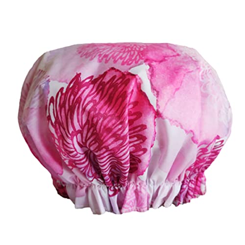 Ipetboom 2-teiliges Haarschutzkappen-set Badekappen-set Duschhut Chrysanthemen- Und Streifenmuster Für Damen von Ipetboom