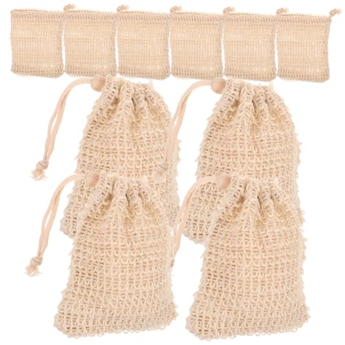 Ipetboom 2sets Kordelzug Sisal Mesh Tasche Peeling Bad Taschen Weben Bad Tuch Peeling Handtuch 10 Stücke * 2 von Ipetboom