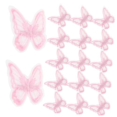 Ipetboom 20 Stück Clip Mit Haarnadelkante Hochzeitshaarschmuck Für Frauen Haarnadeln Aus Spitze Mit Schmetterlingsmotiv Geburtstag Haarspange Haarnadel Für Den Kopf Stickerei Mesh Rosa von Ipetboom