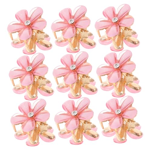 Ipetboom 20 Stück Mini Haarklammern mit Design Kleine Haarschmuck Clips für Damen für Fransen und Haarstylings Robuste und Bequeme Haaraccessoires Rosé von Ipetboom