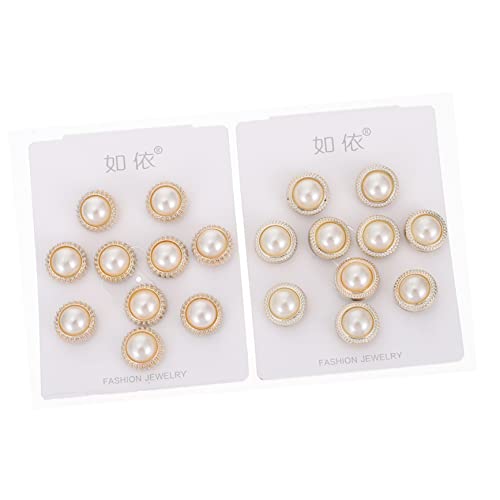 Ipetboom 20 Stück Teiliges Dekorative Broschen mit Perlenoptik Kreative Sicherheitsnadeln Langlebiger Legierung und Harz Vielseitig als Offen Knöpfe und Cardigan Anstecker für Damen von Ipetboom