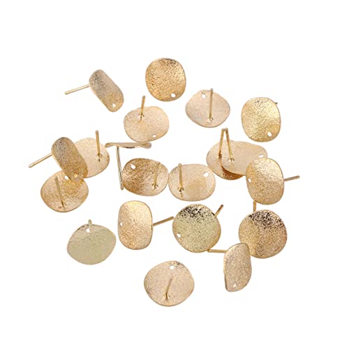 Ipetboom 20stück Flache Ohrringe Aus Legierung Kleine Damen-ohrringe Ohrschmuck-dekor Geschenkidee Für Mädchen Und Frauen Goldfarben von Ipetboom