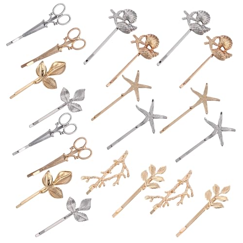Ipetboom 20 Stück Teiliges Metal Haarspangen Stilvolle Haarklammern für Damen Vielseitiger Haarschmuck für Hochzeit Party Alltag und Festliche Anlässe von Ipetboom