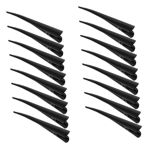 Ipetboom 20 Stück Teiliges Schwarze Duckbill-Haarclips aus Metall Spitz Zulaufende Haarklammern für Damen Rutschfeste Haarspangen für Diy-Styling Frisuren und Friseurbedarf Zubehör von Ipetboom