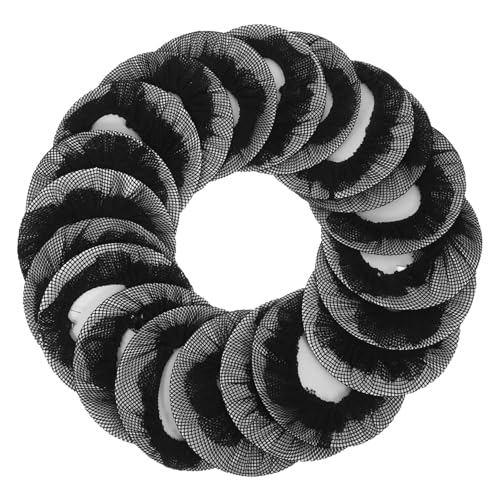 Ipetboom 20 Stück Teiliges Wiederverwendbare Elastische Schwarze Haarnetze für Frauen und Mädchen Unsichtbare Haarnetz Bun Abdeckungen für Ballett Eiskunstlauf und Tanz Sicherer Bequemes von Ipetboom