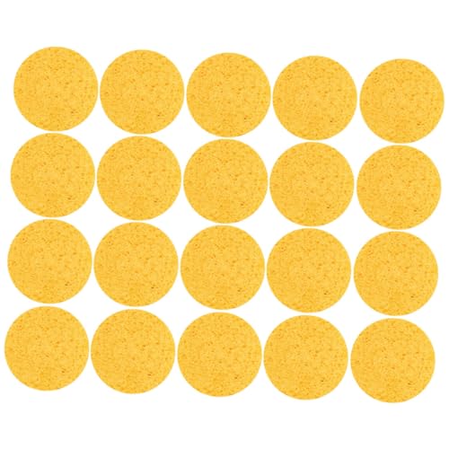 Ipetboom 20 Stück Zellulose Gesichtsschwämme Weich Erweiterbar Make Up Entferner Puderquaste Sanft zur Gesichtsreinigung für Make Up Entfernung und Tägliche Pflege von Ipetboom