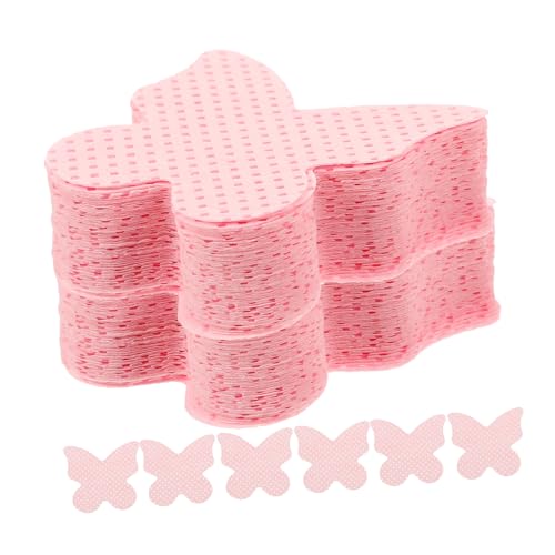 Ipetboom 200blätter Fusselfreie Nageltücher Aus Baumwolle Nagellackentferner-tücher Für Nailart Und Nagelpflege Lackentferner-pads Mit Herzform Für Einfachen Gebrauch von Ipetboom