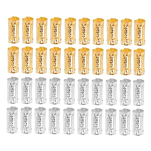 Ipetboom 200stücke Dreadlocks Haarschmuck Clips Verstellbare Haarklammern Für Zöpfe Für Haarverlängerung Und Geflechte Gold Und Silber von Ipetboom