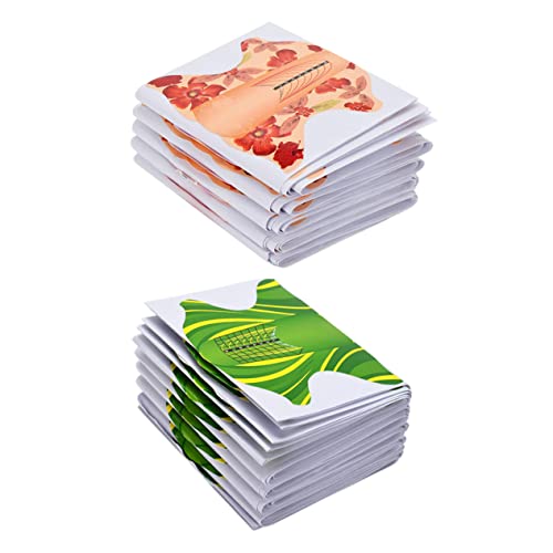 Ipetboom 200stücke Acryl Uv Gel Nagelverlängerungswerkzeuge Nagelguide Aufkleber Grün Orange Für Professionelle Nagelkunst Und Maniküre von Ipetboom