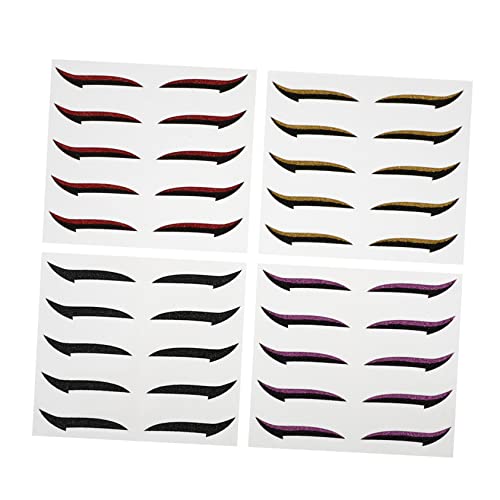 Ipetboom 20paare Wiederverwendbare Eyeliner Aufkleber Und Lidschatten Tapes Für Perfektes Augen-make-up Verschiedenen Farben Für Alltag Und Besondere Anlässe von Ipetboom