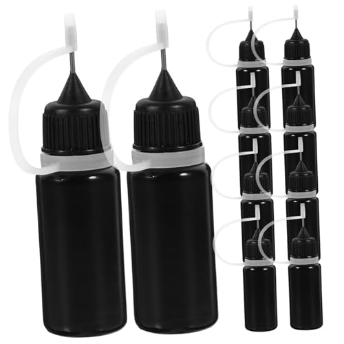 Ipetboom 20St Flaschen klebriger Kleber Präzisionsapplikatorflasche Tropfflasche Klebestift squeeze flasche quetschflasche Nadel Flasche Ölspender aus Kunststoff Rostfreier Stahl Black Ipetboom 20St Flaschen klebriger Kleber Präzisionsapplikatorflasche Tropfflasche Klebestift squeeze flasche quetschflasche Nadel Flasche Ölspender aus Kunststoff Rostfreier Stahl Black von Ipetboom