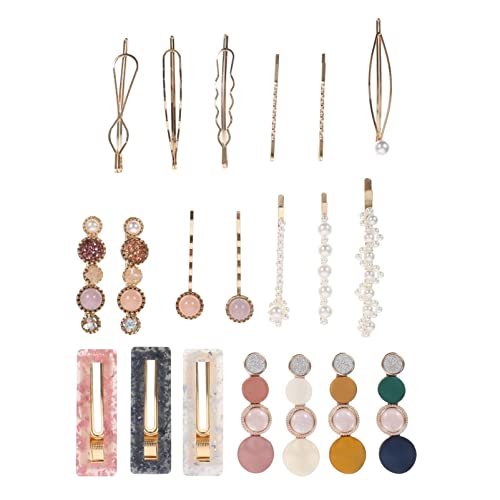 Ipetboom 20stücke Damen Perlen Haarspangen Acryl Clips Haaraccessoires Haarornamente von Ipetboom