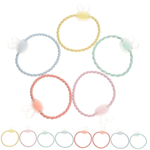 Ipetboom 20St Pferdeschwanzhalter Gummibänder für Armbänder Haar Gummibänder haarschmuck Haarbänder Kopfschmuck für Mädchen Haargummis für Mädchen durchscheinend Gummiband Kopfbedeckung von Ipetboom