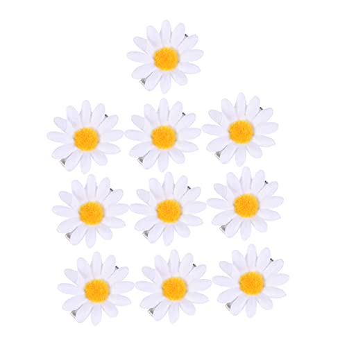 Ipetboom 20stücke Blumen-haarspangen Sonnenblumen-haarspangen Für Damen Und Mädchen Weiß Stilvolle Haarclips Mit Gutem Halt von Ipetboom