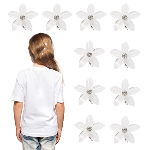 Ipetboom 20stücke Mini Blumen Haarspangen Kleine Blume Haarclips Mit Strass Für Mädchen Junge Mädchen Alltag Party Geburtstag Cosplay Haaraccessoires von Ipetboom