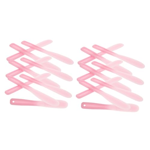 Ipetboom 20stücke Wiederverwendbare Makeup Spatel Kosmetik Löffel Für Gesichtscreme Applikatoren Für Schönheitsprodukte Leichte Anwendung Für Zuhause Salon Pinke Farbvariante von Ipetboom