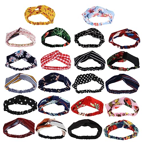 Ipetboom 22stücke Stirnband Criss Cross Aus Hochwertigem Chiffon Elastisch Und Bedruckt Für Yoga Sport Und Täglichen Gebrauch Kopf Wrap Mit Kreuzmuster Ipetboom 22stücke Stirnband Criss Cross Aus Hochwertigem Chiffon Elastisch Und Bedruckt Für Yoga Sport Und Täglichen Gebrauch Kopf Wrap Mit Kreuzmuster von Ipetboom