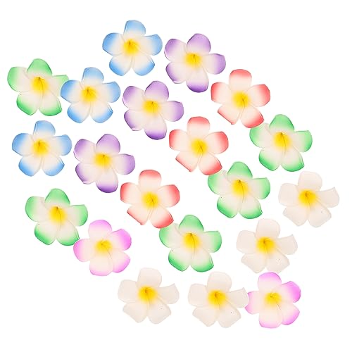 Ipetboom 24 Stück Plumeria Haarklammern Bunte Haarspangen Leichte Formbeständige Blumenschmuck Haarschmuck für Damen Attraktiv für Hochzeit Festival Bühnenauftritt Geburtstag von Ipetboom