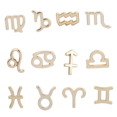 Ipetboom 24 Stück Teiliges Filigraner Tierkreiszeichen Anhänger aus Legiertem Modische Charms für DIY Schmuckherstellung Handgefertigte Symbolische Kettenanhänger für Bastelliebhaber und Ipetboom 24 Stück Teiliges Filigraner Tierkreiszeichen Anhänger aus Legiertem Modische Charms für DIY Schmuckherstellung Handgefertigte Symbolische Kettenanhänger für Bastelliebhaber und von Ipetboom