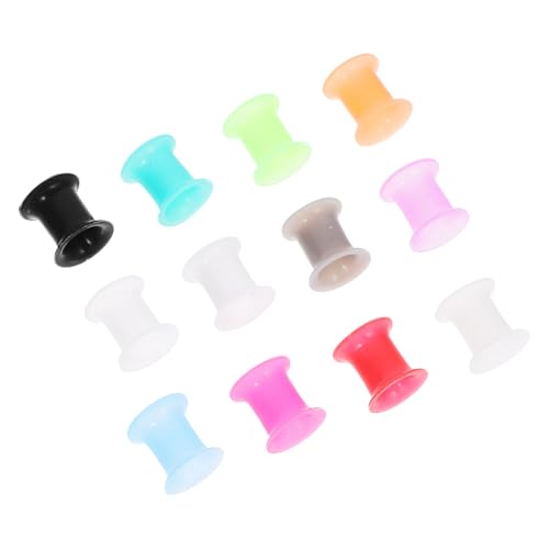 Ipetboom 24 Stück Teiliges Silikon Ear Tunnel Plugs Flexible Ohrloch mit Doppelt Geflammtem Design Bunte Ohrdehnungs Schmuck für Damen und Herren und Modisch Ipetboom 24 Stück Teiliges Silikon Ear Tunnel Plugs Flexible Ohrloch mit Doppelt Geflammtem Design Bunte Ohrdehnungs Schmuck für Damen und Herren und Modisch von Ipetboom