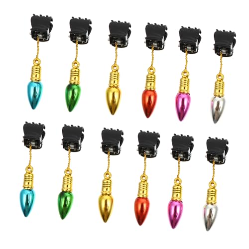 Ipetboom 24 Stück Teiliges Weihnachts Bartclip mit Glänzenden Glocken Festliche und Haar Dekoration für Männer und Frauen Vielseitig Einsetzbar als Gesichtshaar und von Ipetboom