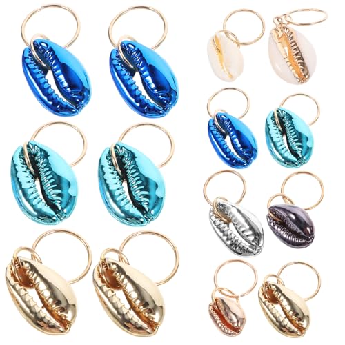 Ipetboom 24stücke Muschel Haarschmuck Damen Zubehör Haarringe Haaranhänger Flechtaccessoires Für Zöpfe Und Dreadlocks Dekoration von Ipetboom